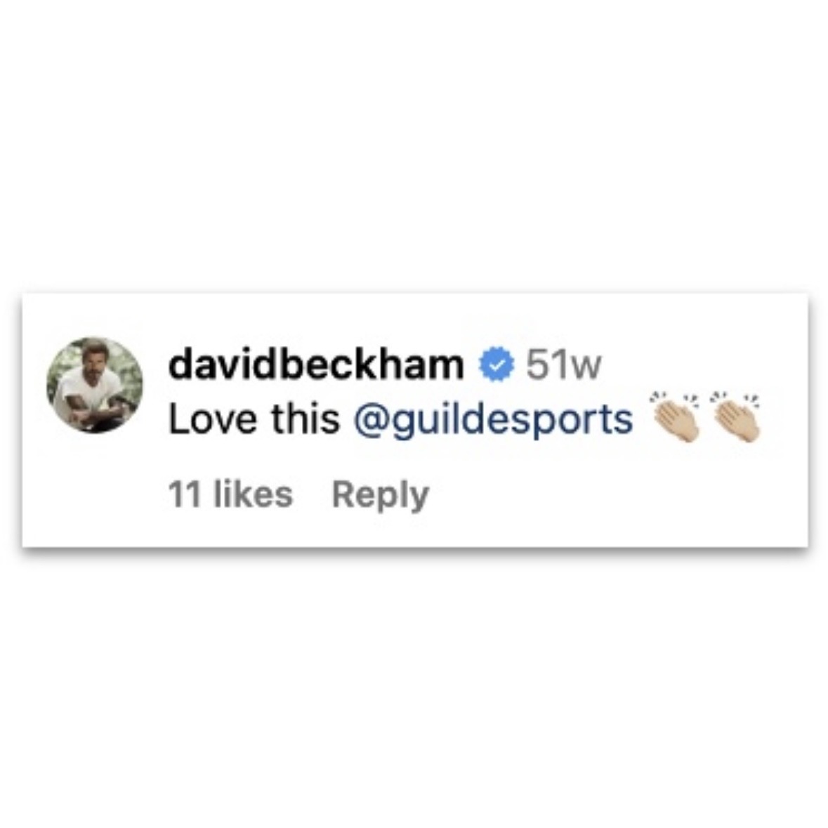 David Beckham comment