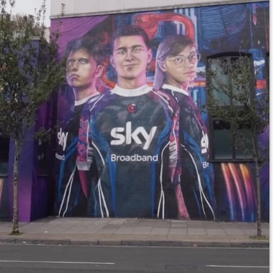 Sky Guild Gaming Centre mural