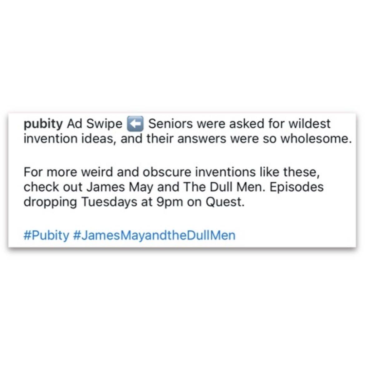 Quest x Pubity caption