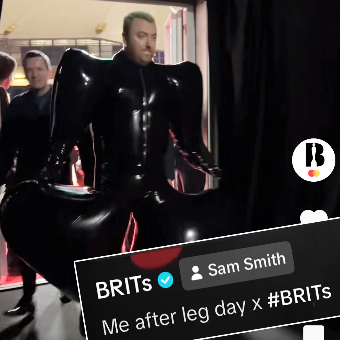 BRITs Sam Smith red carpet